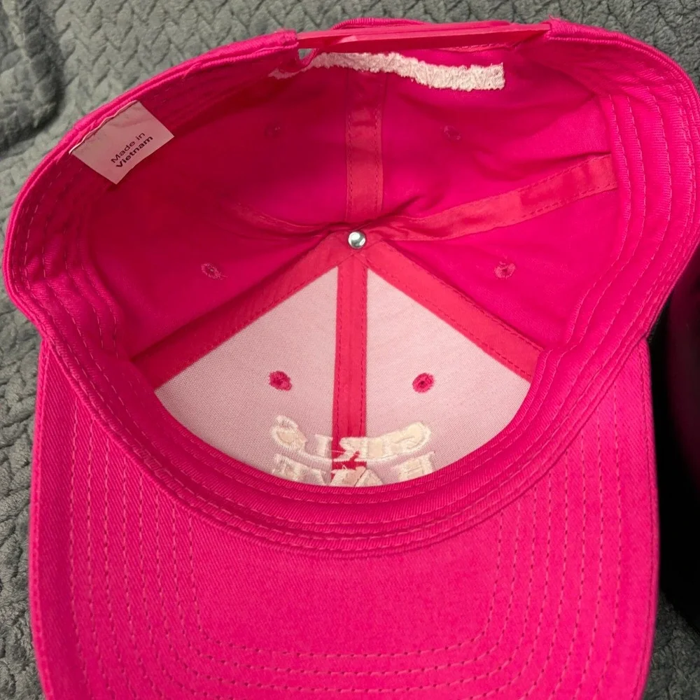 Unbranded Baseball Hat Girls Have More Fun Womens OSFM Pink Snapback Souvenir